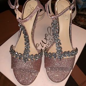 Beautiful New Pink Sparkly Heels